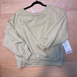 lululemon athletica Women's Scoop Neck Sweatshirt in Light Beige